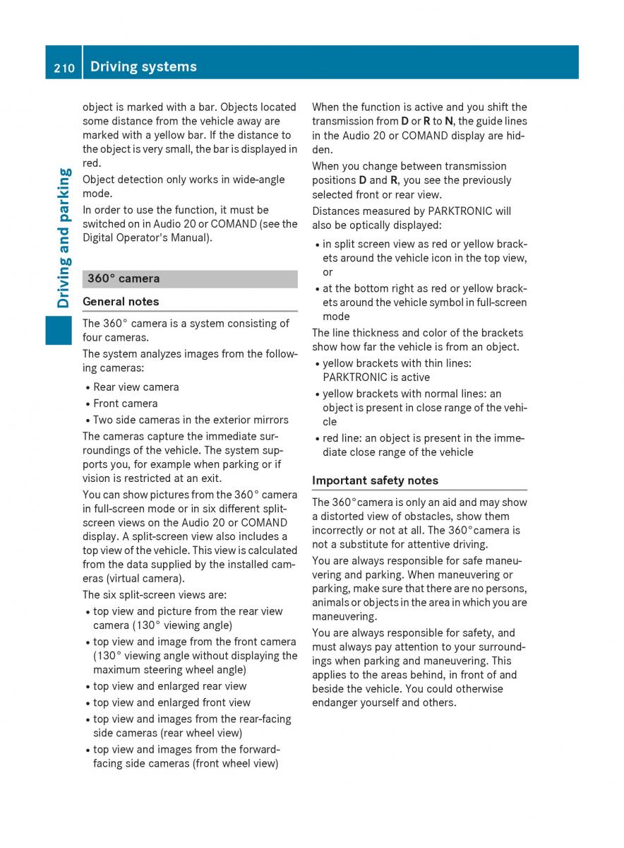 Mercedes Benz GLC Class owners manual / page 212