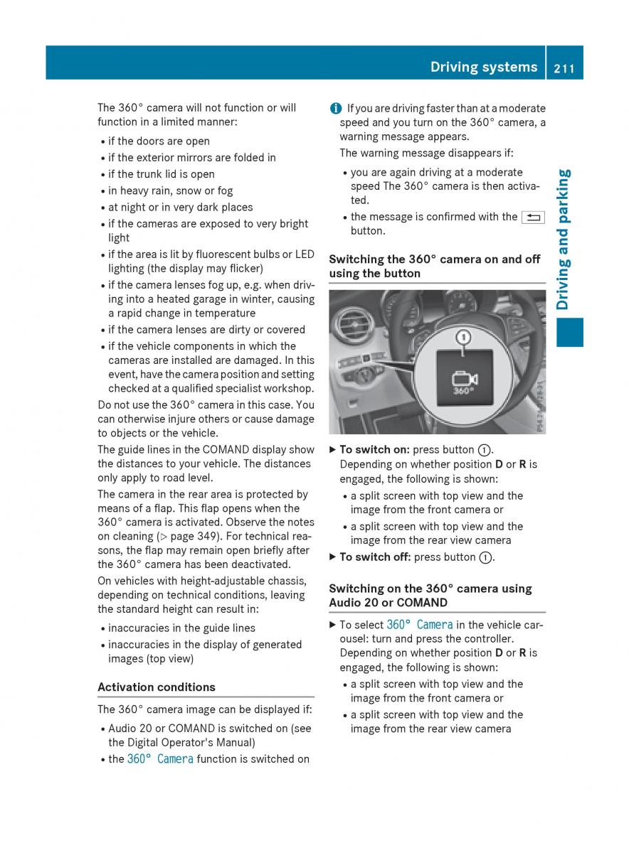 Mercedes Benz GLC Class owners manual / page 213