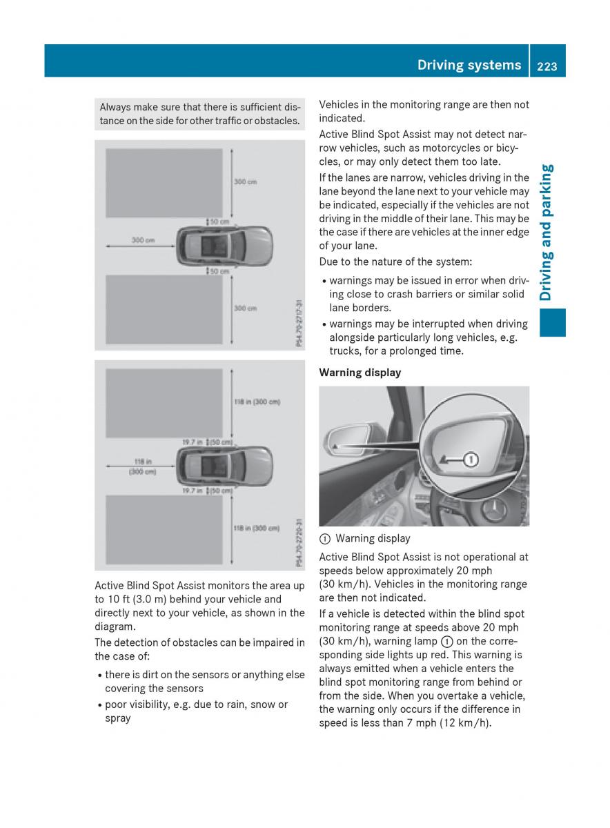 Mercedes Benz GLC Class owners manual / page 225