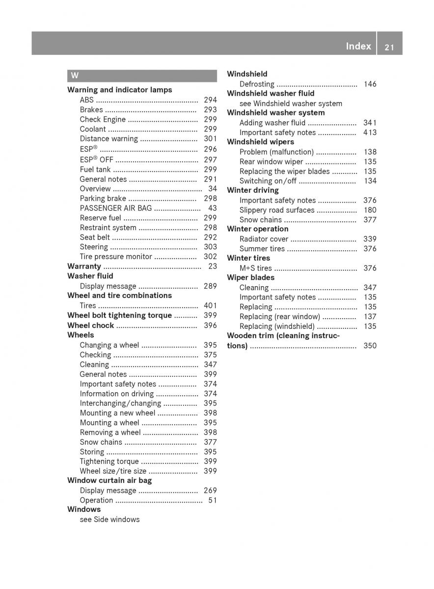 Mercedes Benz GLC Class owners manual / page 23