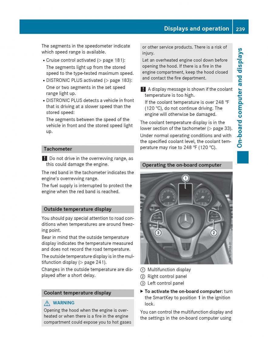 Mercedes Benz GLC Class owners manual / page 241