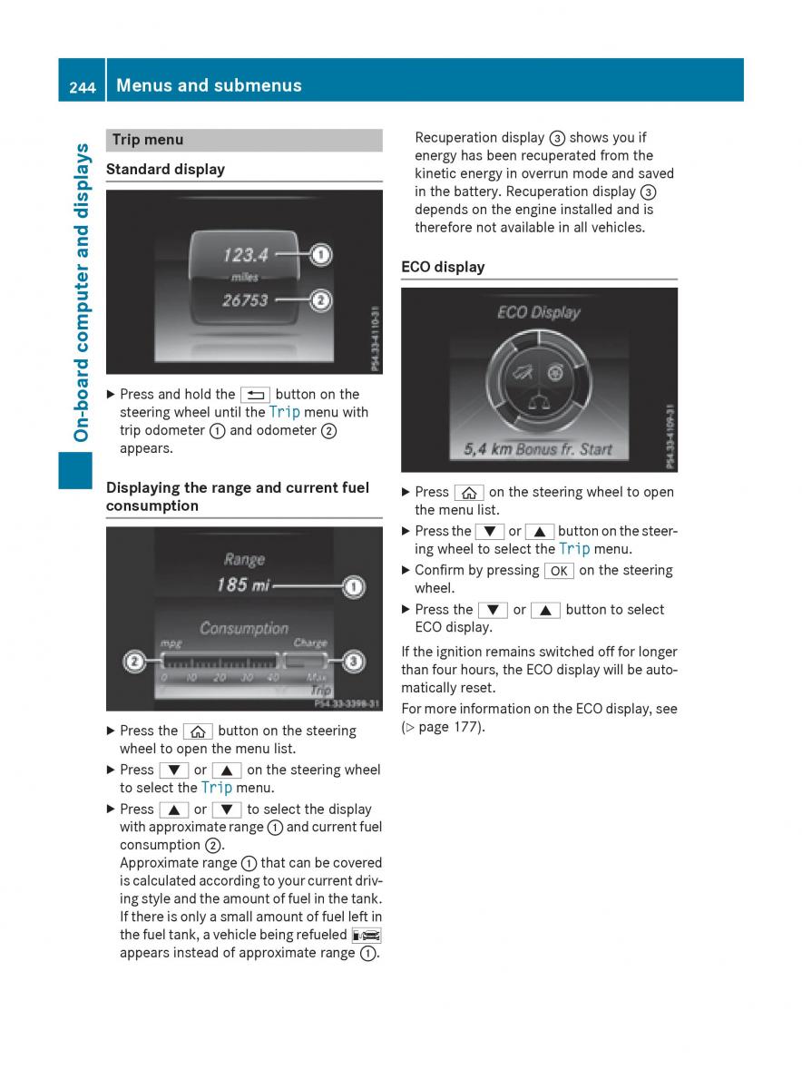 Mercedes Benz GLC Class owners manual / page 246