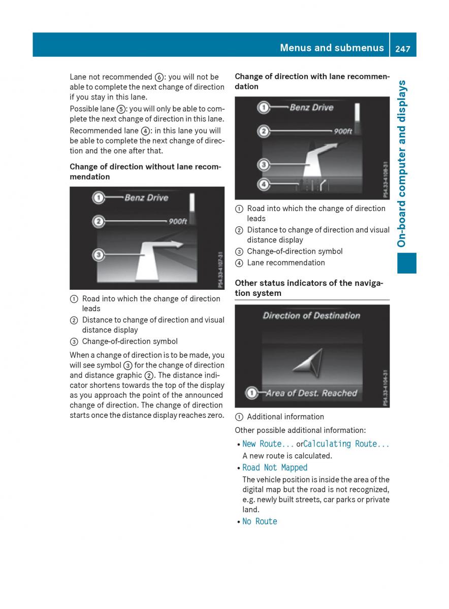 Mercedes Benz GLC Class owners manual / page 249