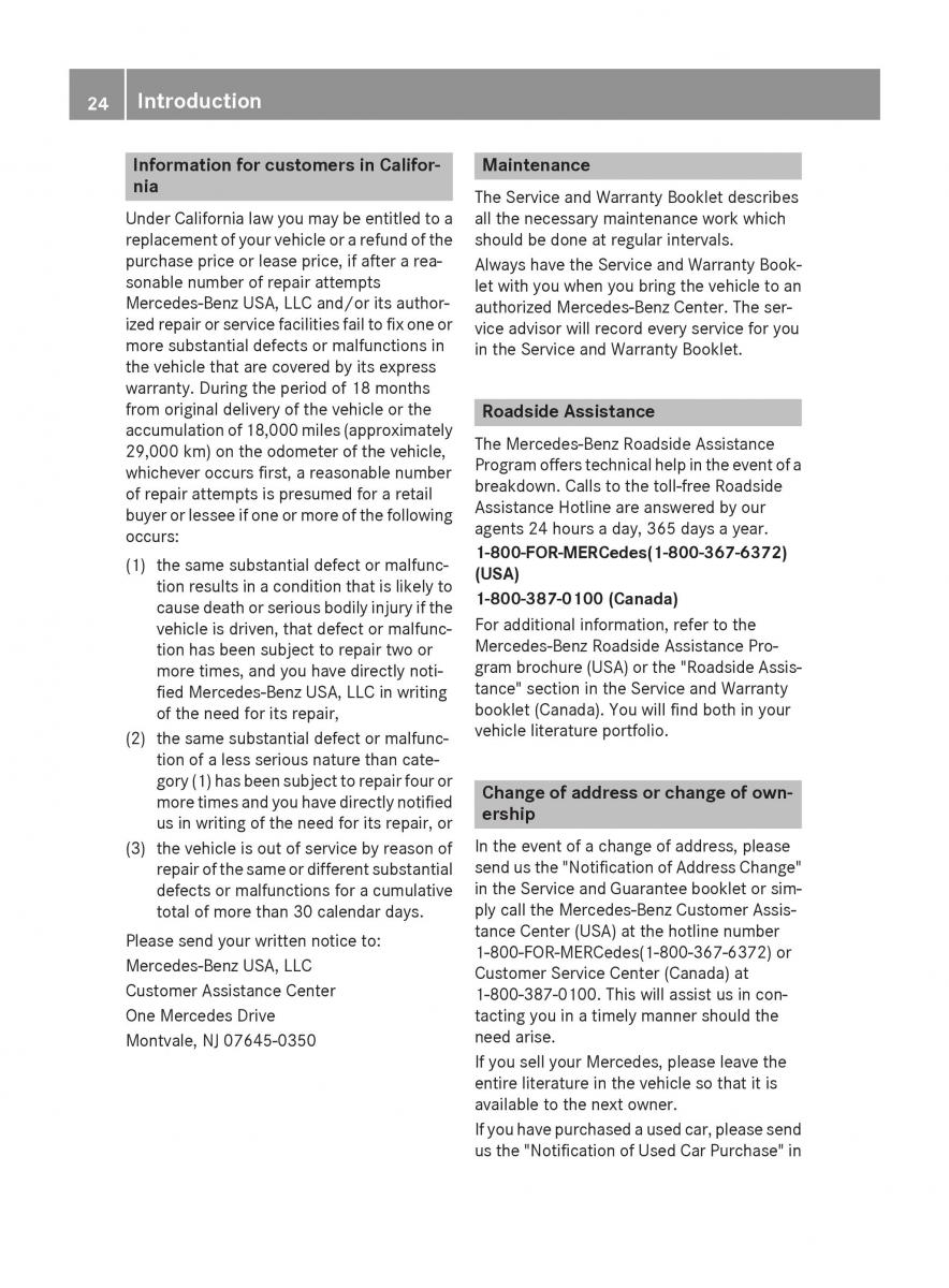 Mercedes Benz GLC Class owners manual / page 26