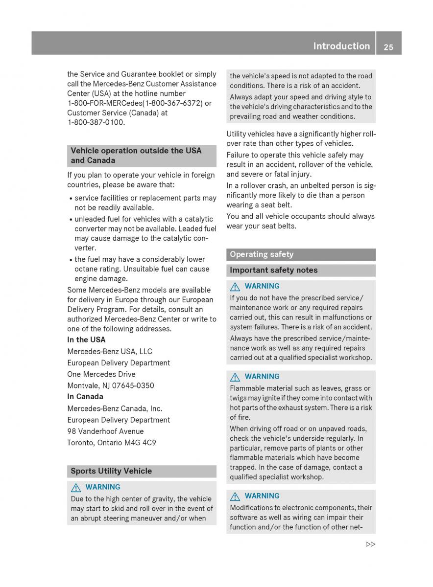 Mercedes Benz GLC Class owners manual / page 27