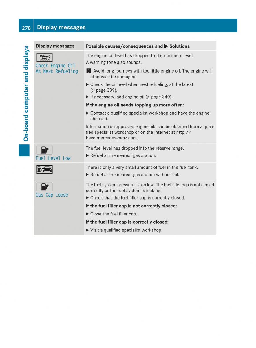 Mercedes Benz GLC Class owners manual / page 280