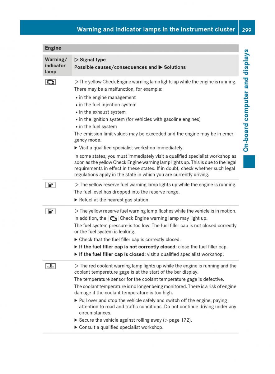 Mercedes Benz GLC Class owners manual / page 301