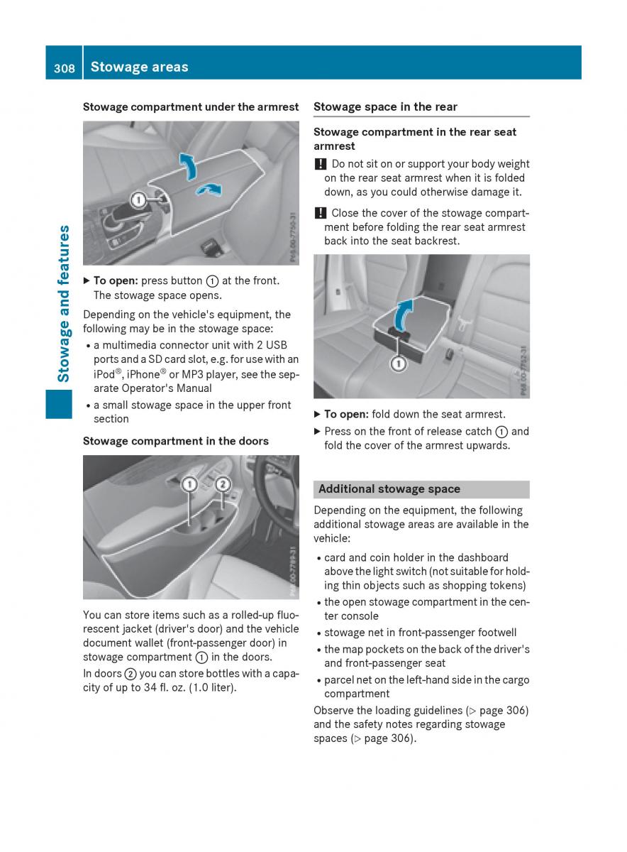 Mercedes Benz GLC Class owners manual / page 310