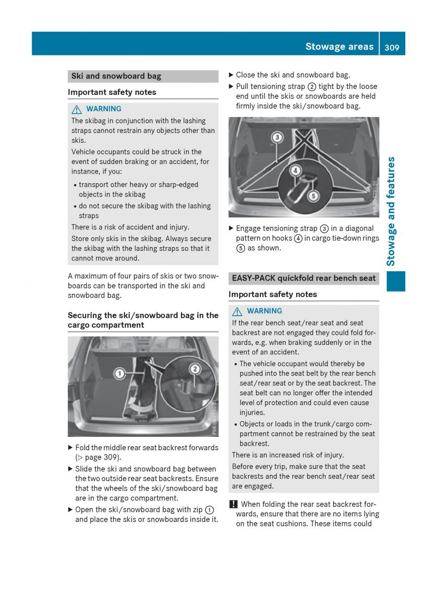 Mercedes Benz GLC Class owners manual / page 311