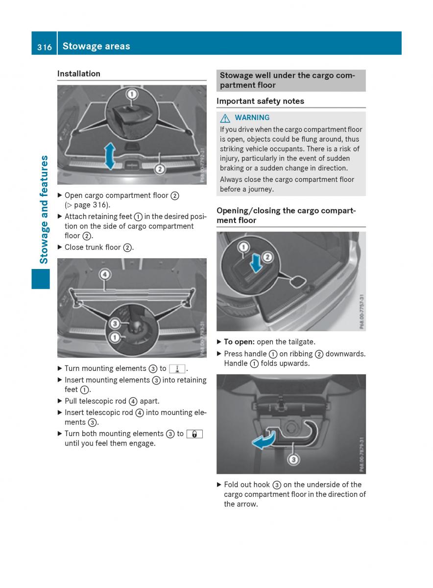 Mercedes Benz GLC Class owners manual / page 318