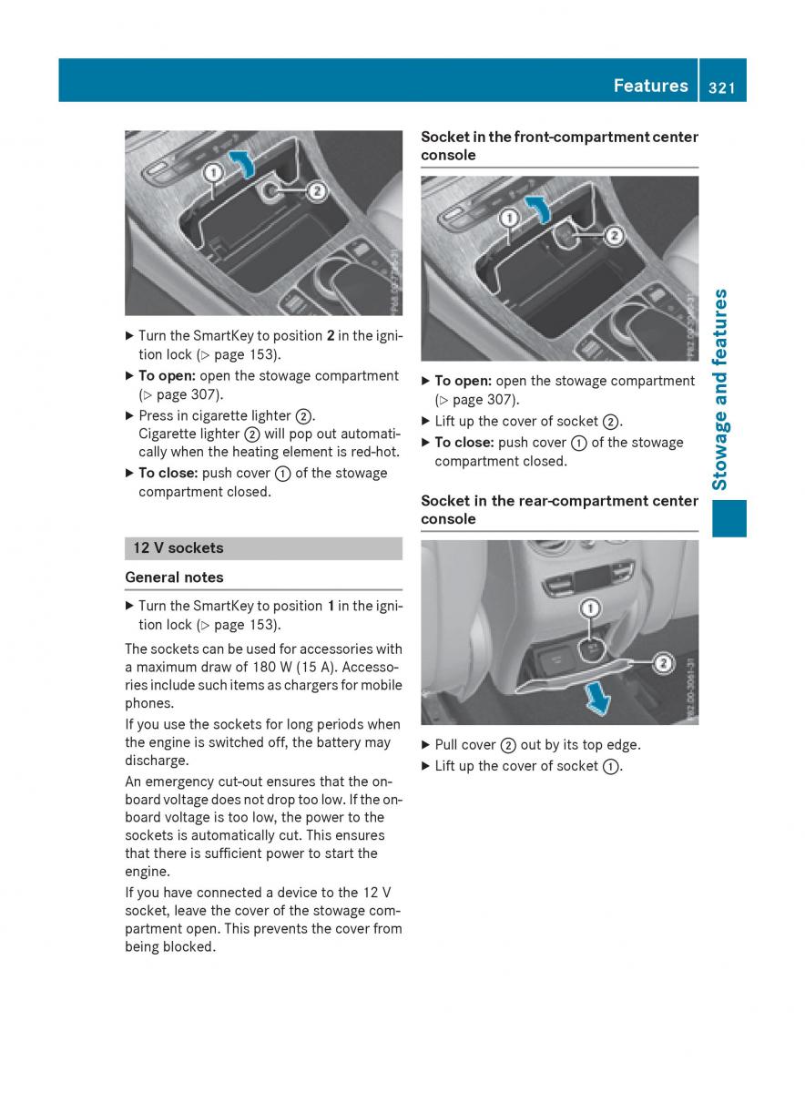 Mercedes Benz GLC Class owners manual / page 323