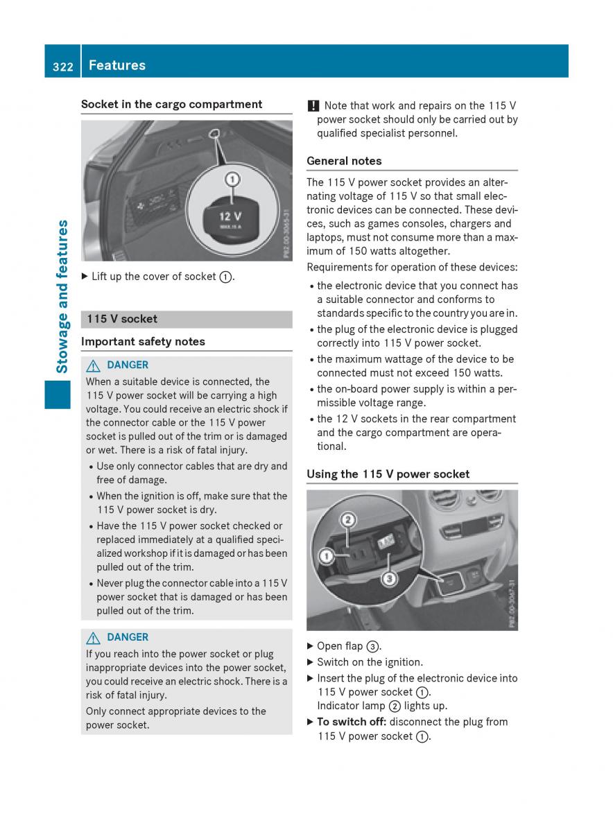 Mercedes Benz GLC Class owners manual / page 324