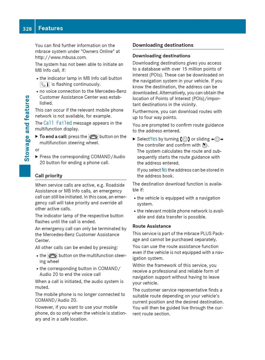 Mercedes Benz GLC Class owners manual / page 330