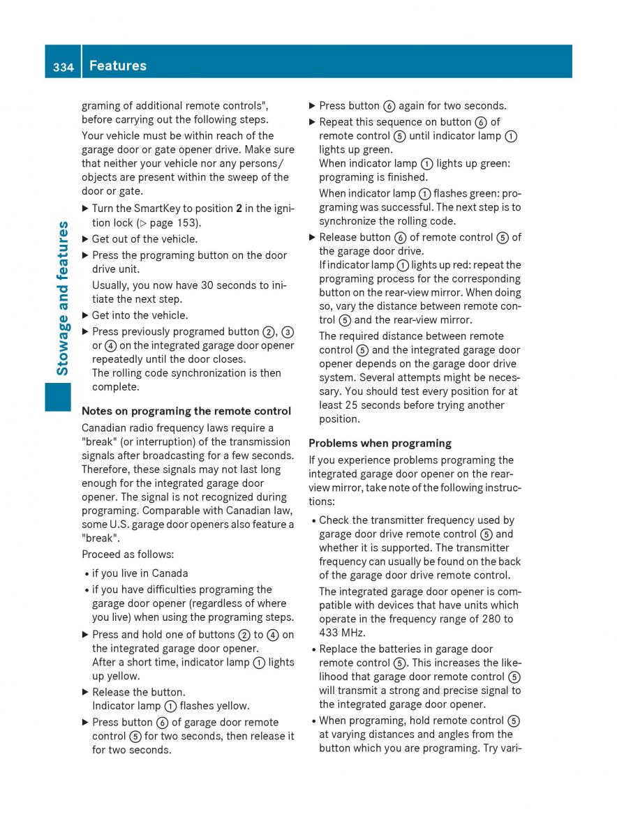 Mercedes Benz GLC Class owners manual / page 336