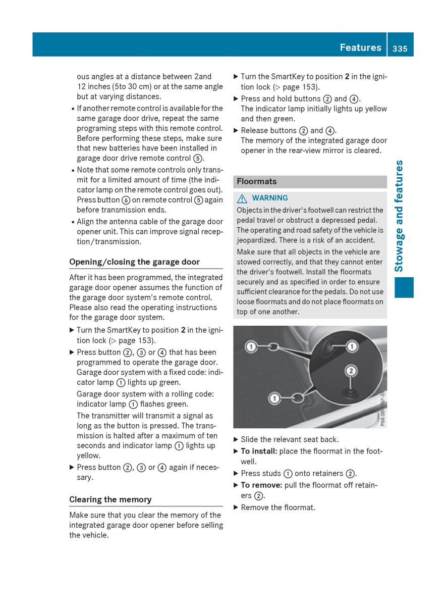 Mercedes Benz GLC Class owners manual / page 337