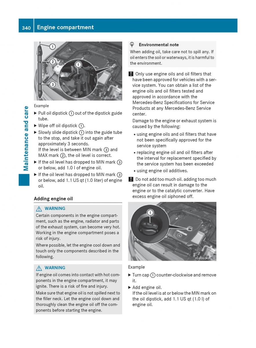 Mercedes Benz GLC Class owners manual / page 342