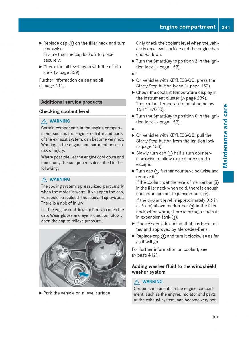 Mercedes Benz GLC Class owners manual / page 343