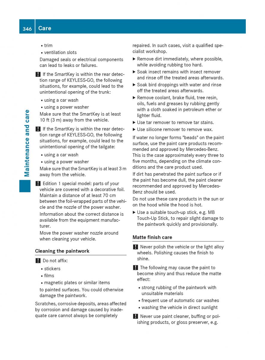 Mercedes Benz GLC Class owners manual / page 348