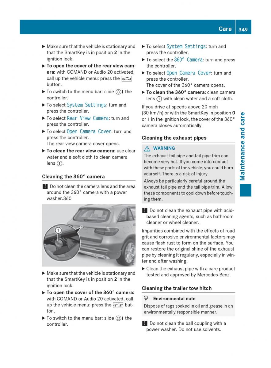 Mercedes Benz GLC Class owners manual / page 351