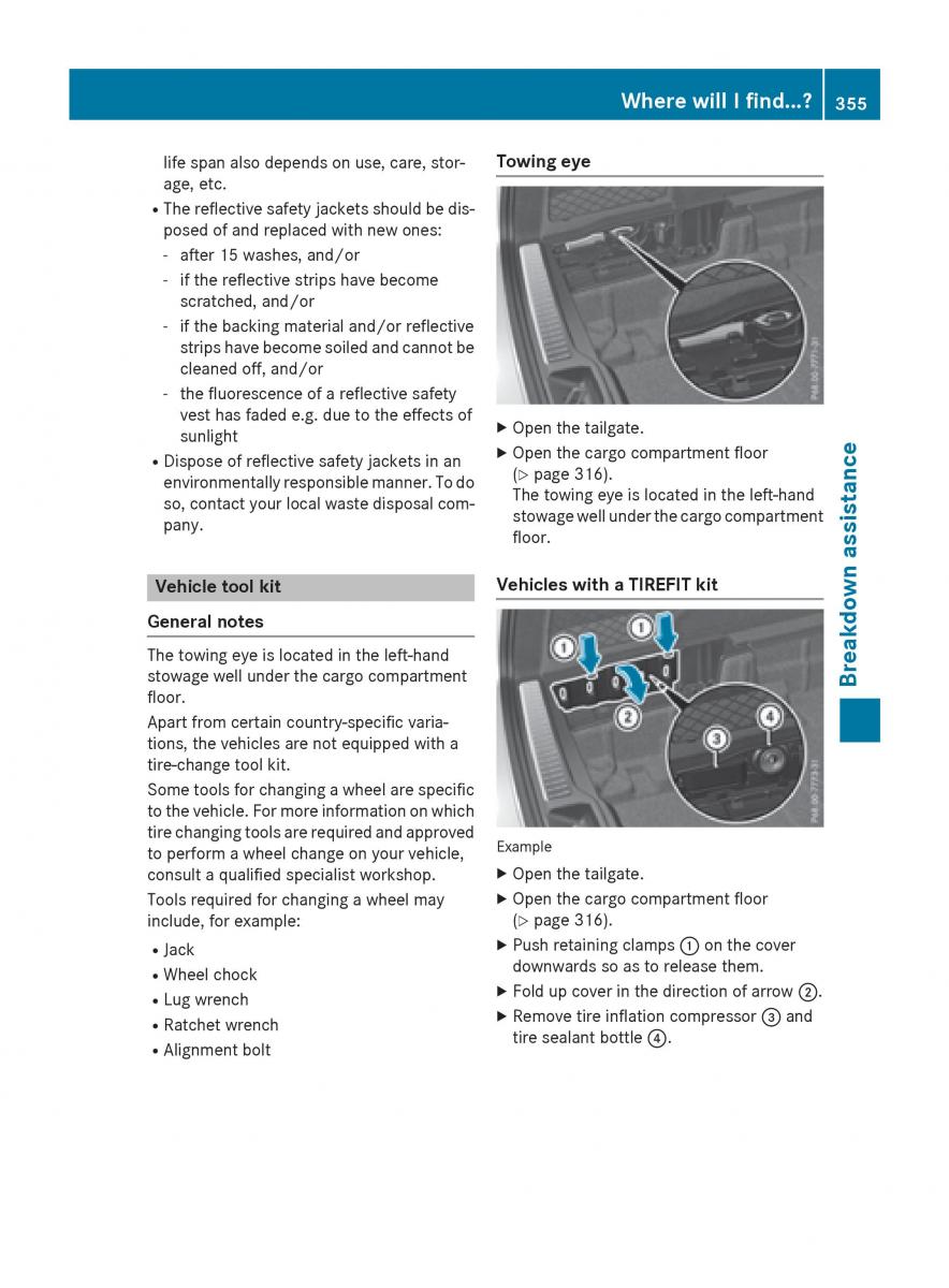 Mercedes Benz GLC Class owners manual / page 357