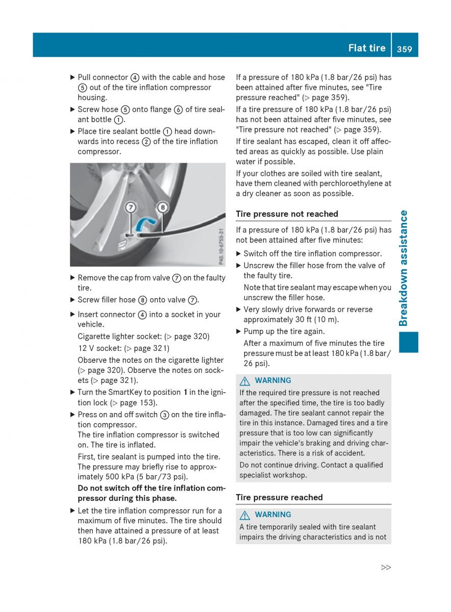 Mercedes Benz GLC Class owners manual / page 361