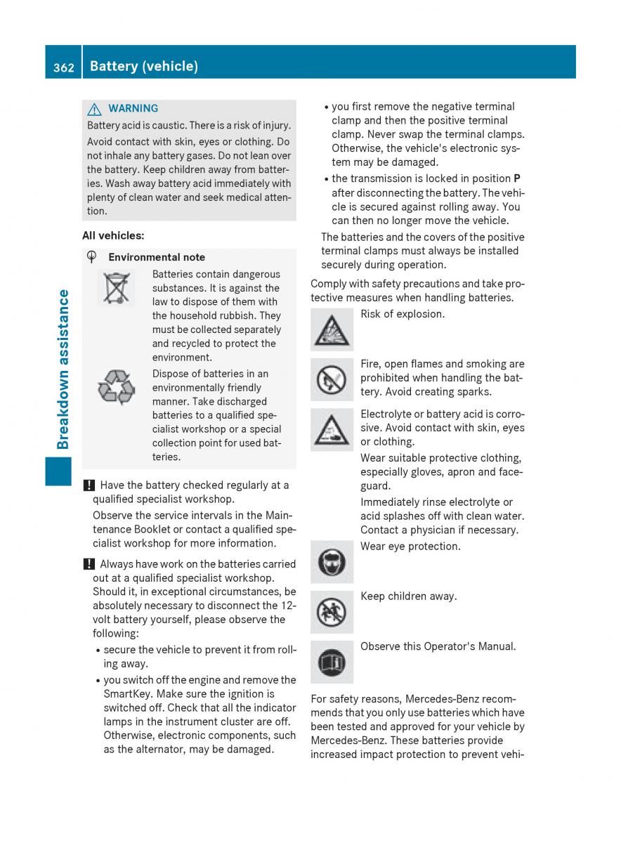 Mercedes Benz GLC Class owners manual / page 364