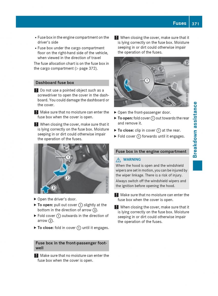 Mercedes Benz GLC Class owners manual / page 373