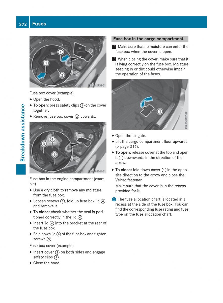 Mercedes Benz GLC Class owners manual / page 374