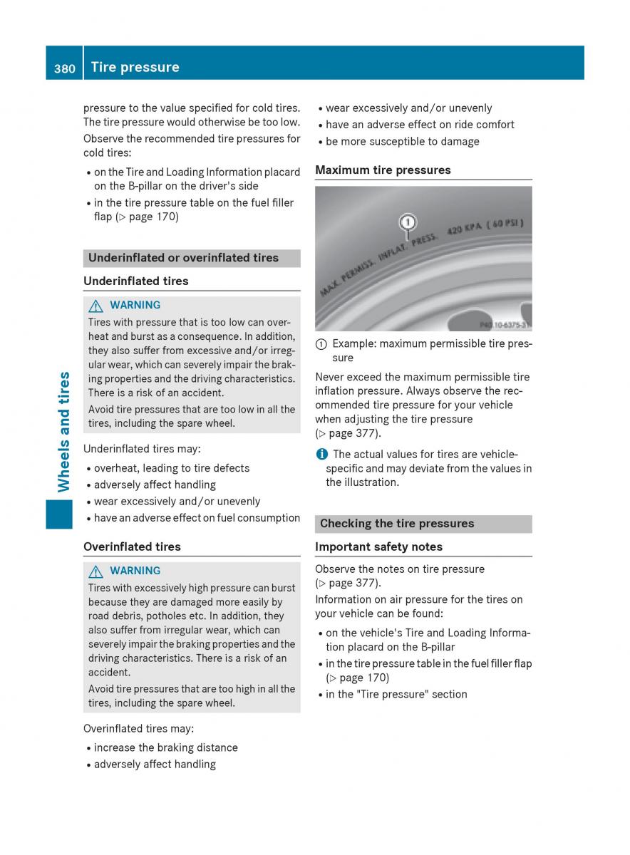 Mercedes Benz GLC Class owners manual / page 382