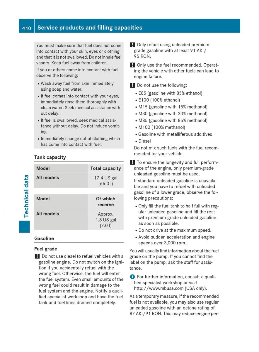 Mercedes Benz GLC Class owners manual / page 412