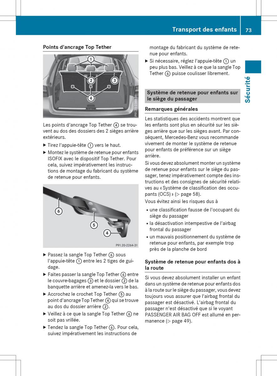 Mercedes Benz GLC Class manuel du proprietaire / page 75