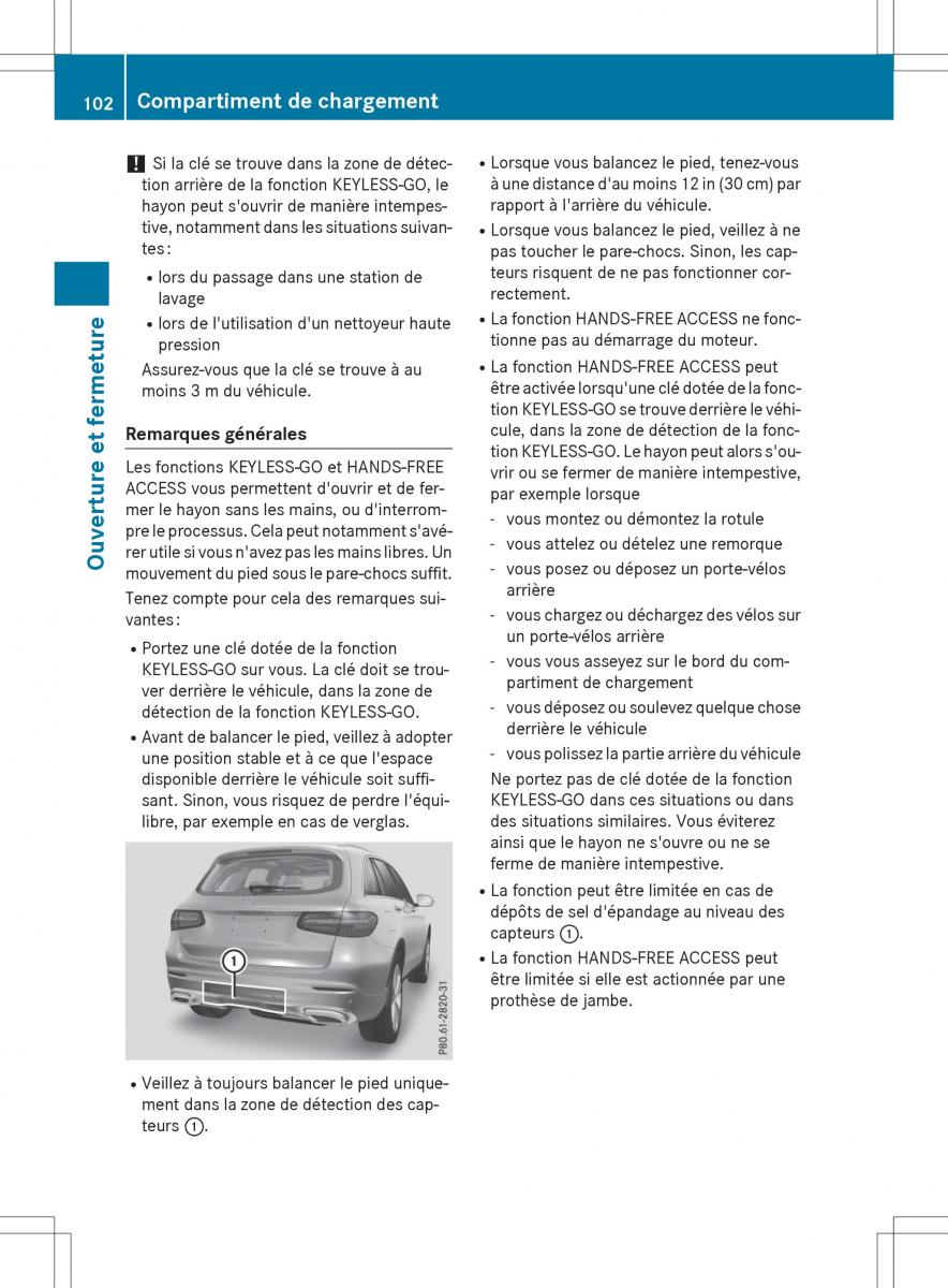 Mercedes Benz GLC Class manuel du proprietaire / page 104