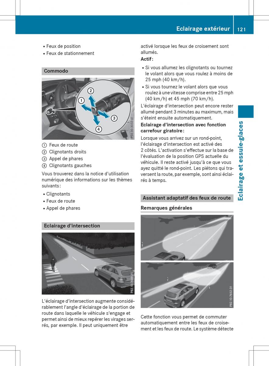 Mercedes Benz GLC Class manuel du proprietaire / page 123