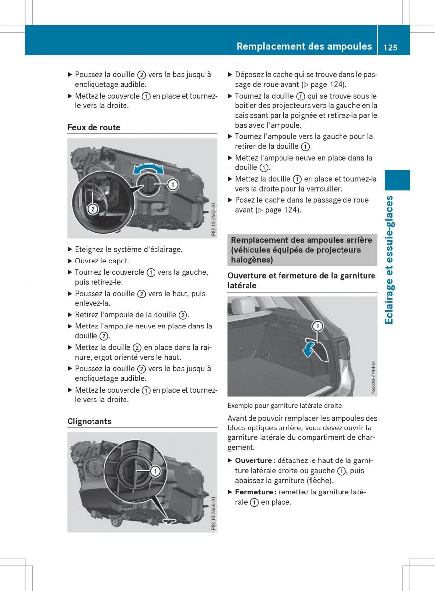 Mercedes Benz GLC Class manuel du proprietaire / page 127