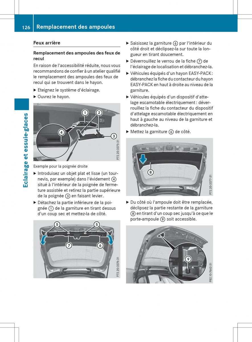 Mercedes Benz GLC Class manuel du proprietaire / page 128