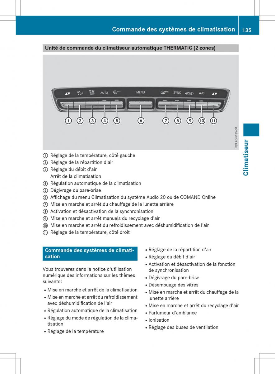 Mercedes Benz GLC Class manuel du proprietaire / page 137