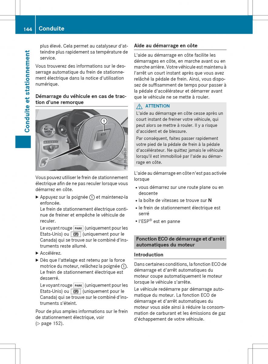 Mercedes Benz GLC Class manuel du proprietaire / page 146