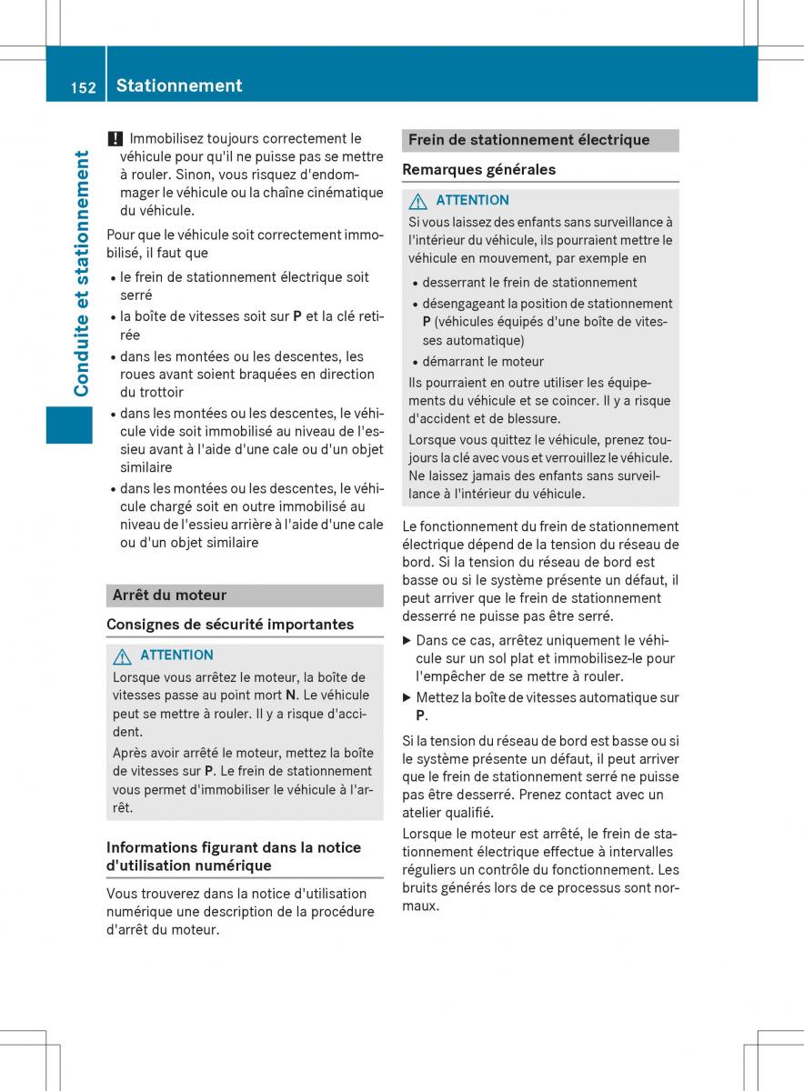 Mercedes Benz GLC Class manuel du proprietaire / page 154