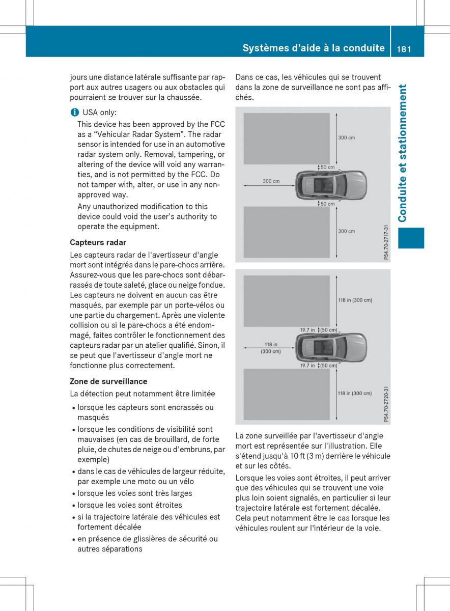 Mercedes Benz GLC Class manuel du proprietaire / page 183