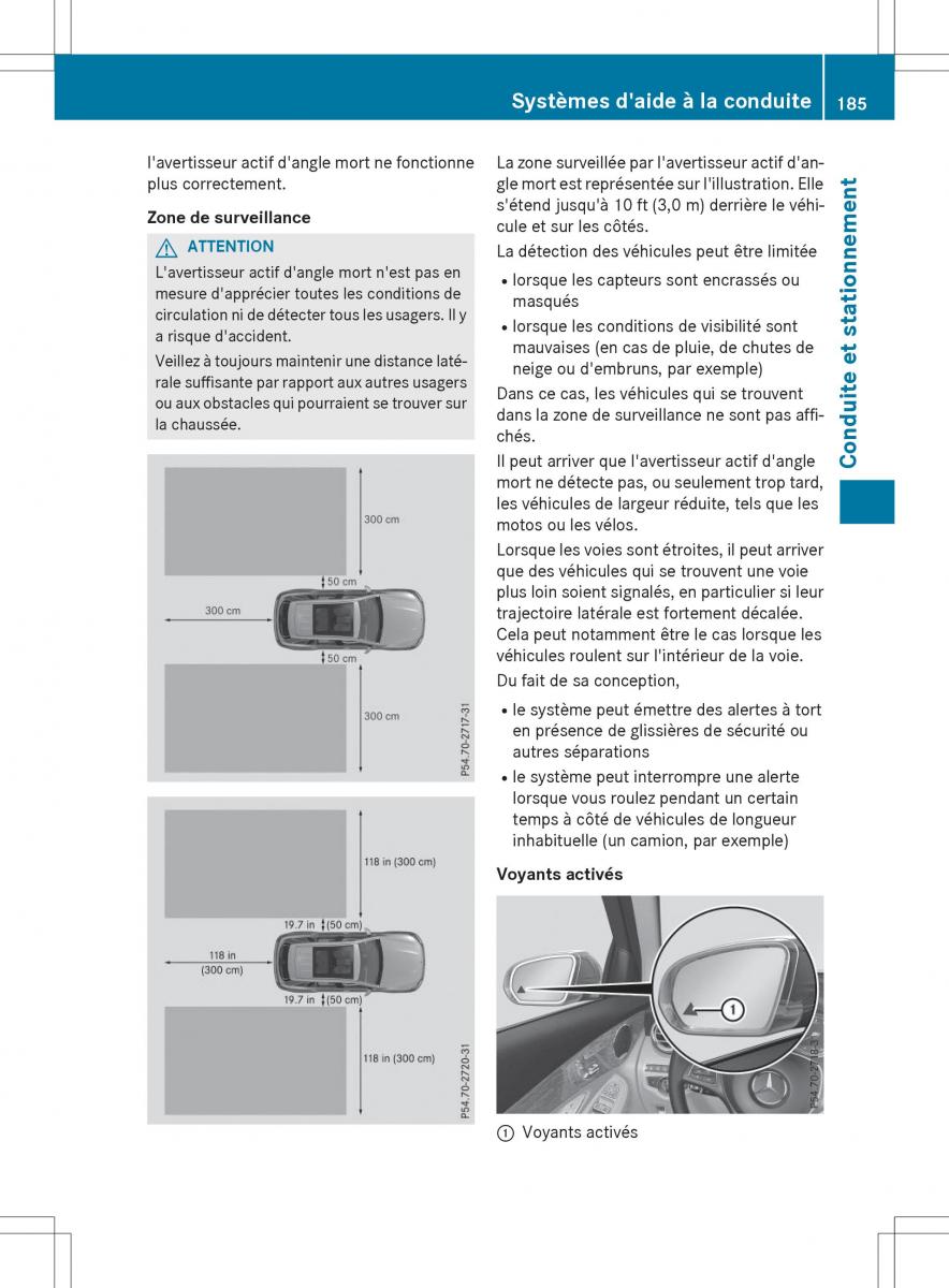 Mercedes Benz GLC Class manuel du proprietaire / page 187