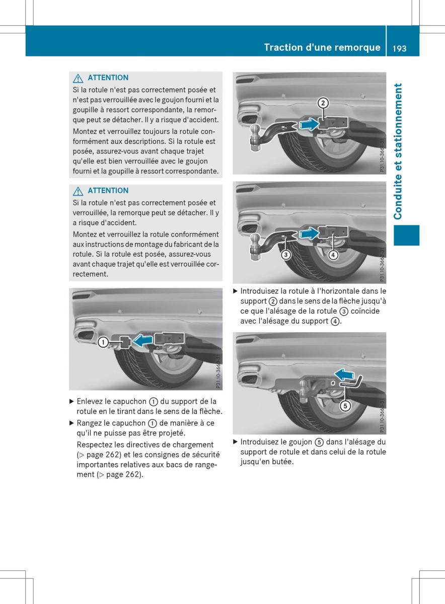 Mercedes Benz GLC Class manuel du proprietaire / page 195