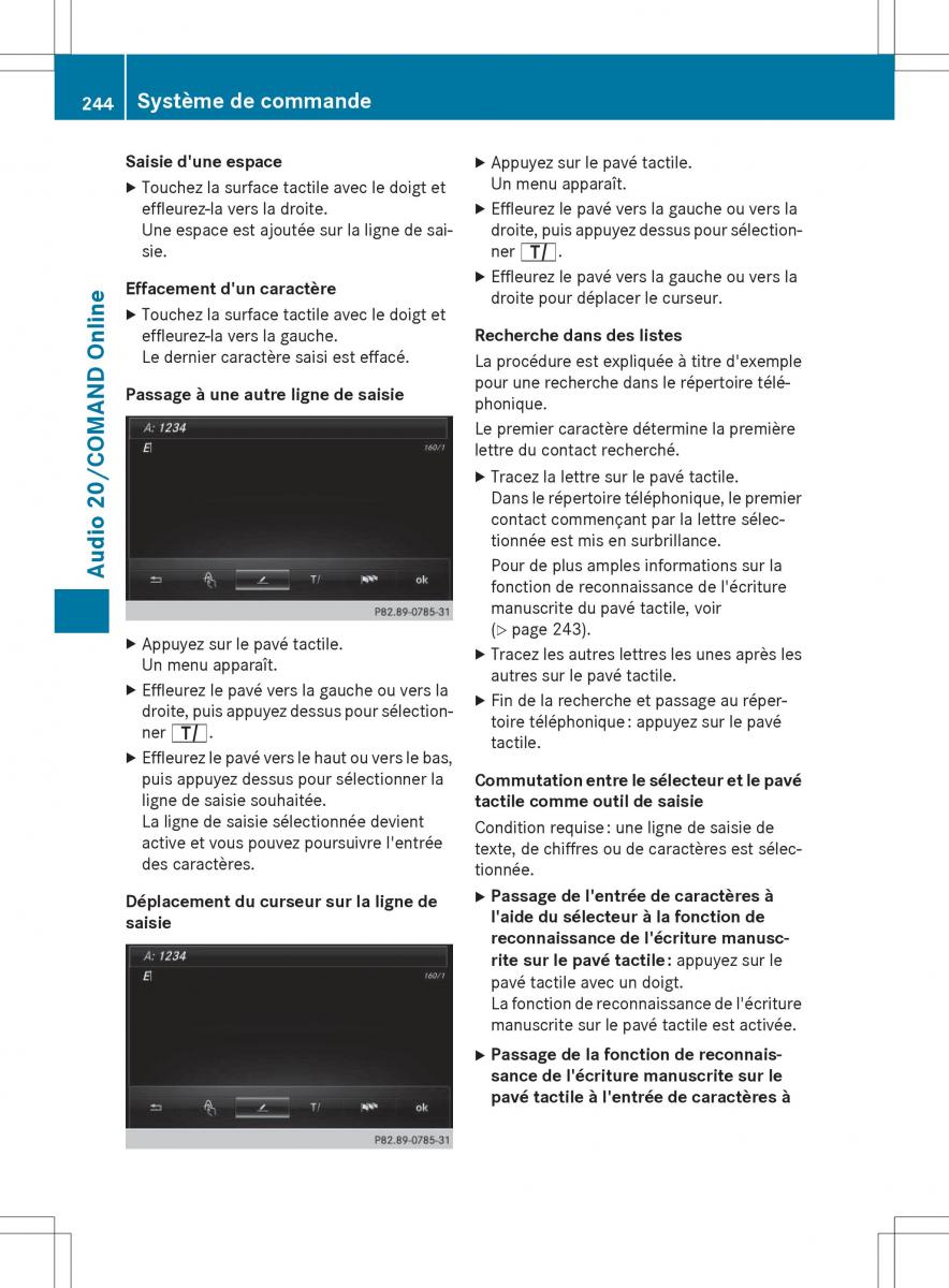 Mercedes Benz GLC Class manuel du proprietaire / page 246