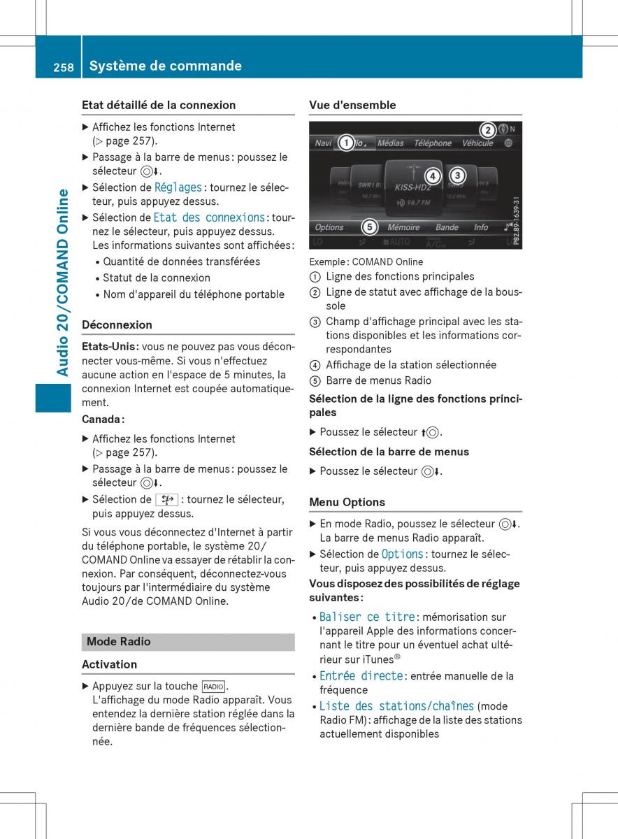 Mercedes Benz GLC Class manuel du proprietaire / page 260