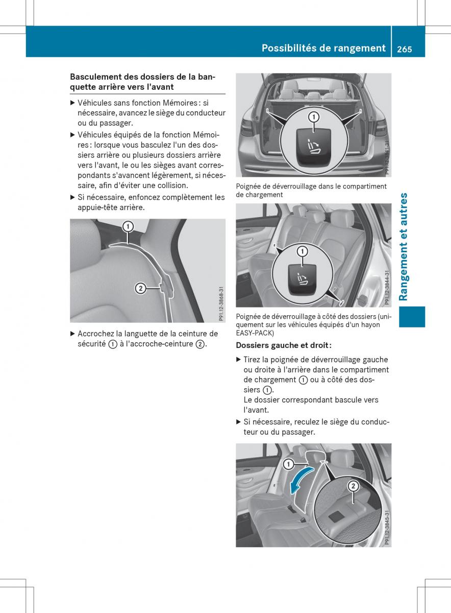 Mercedes Benz GLC Class manuel du proprietaire / page 267