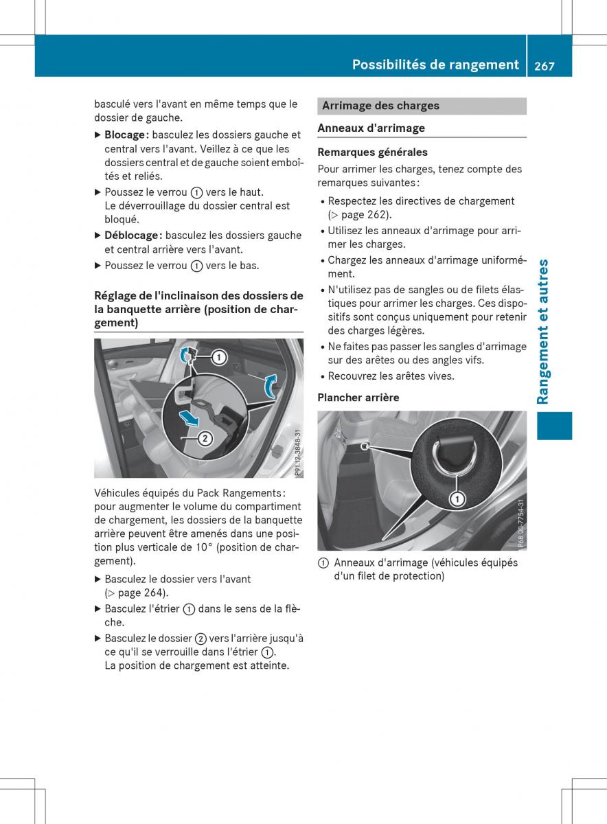 Mercedes Benz GLC Class manuel du proprietaire / page 269