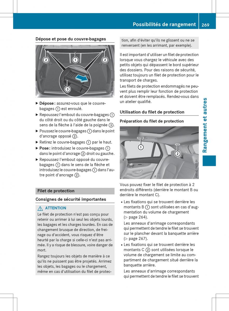 Mercedes Benz GLC Class manuel du proprietaire / page 271