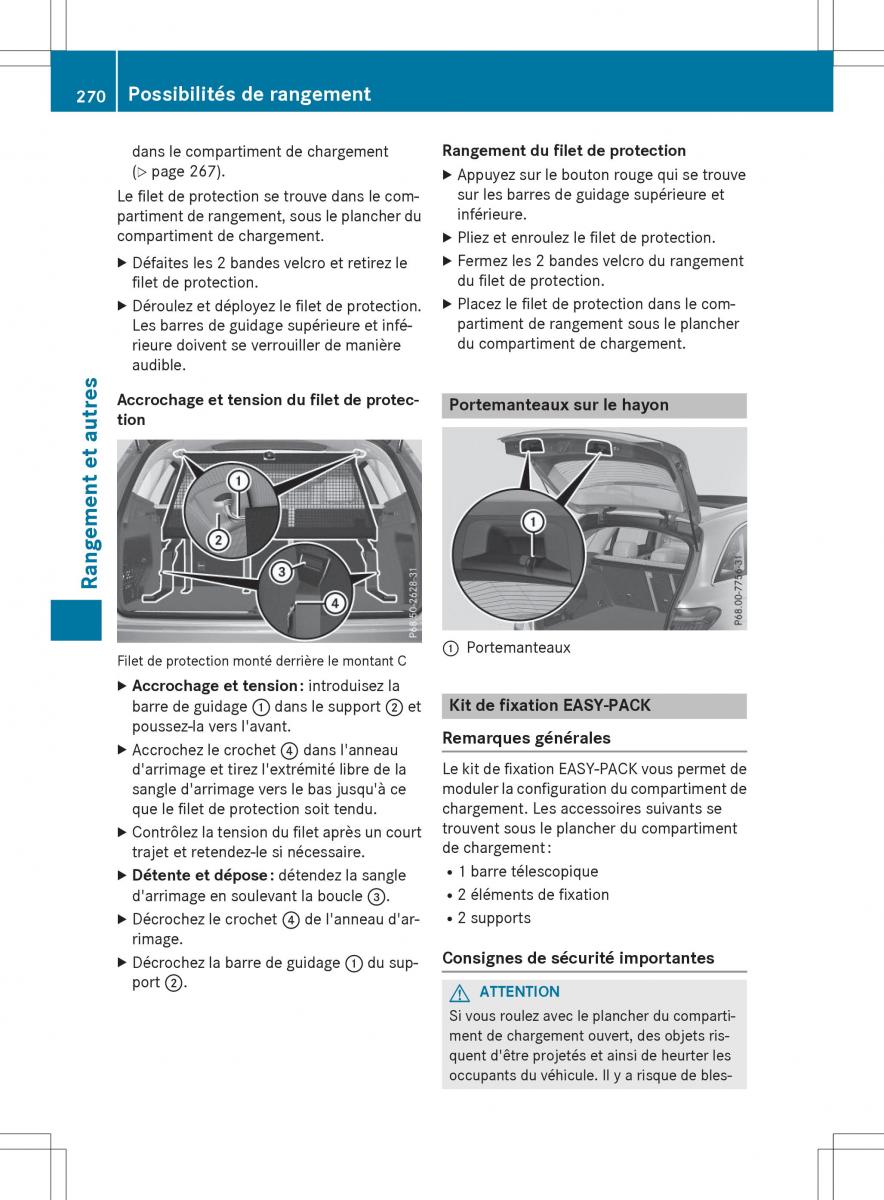 Mercedes Benz GLC Class manuel du proprietaire / page 272