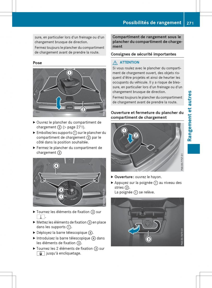 Mercedes Benz GLC Class manuel du proprietaire / page 273