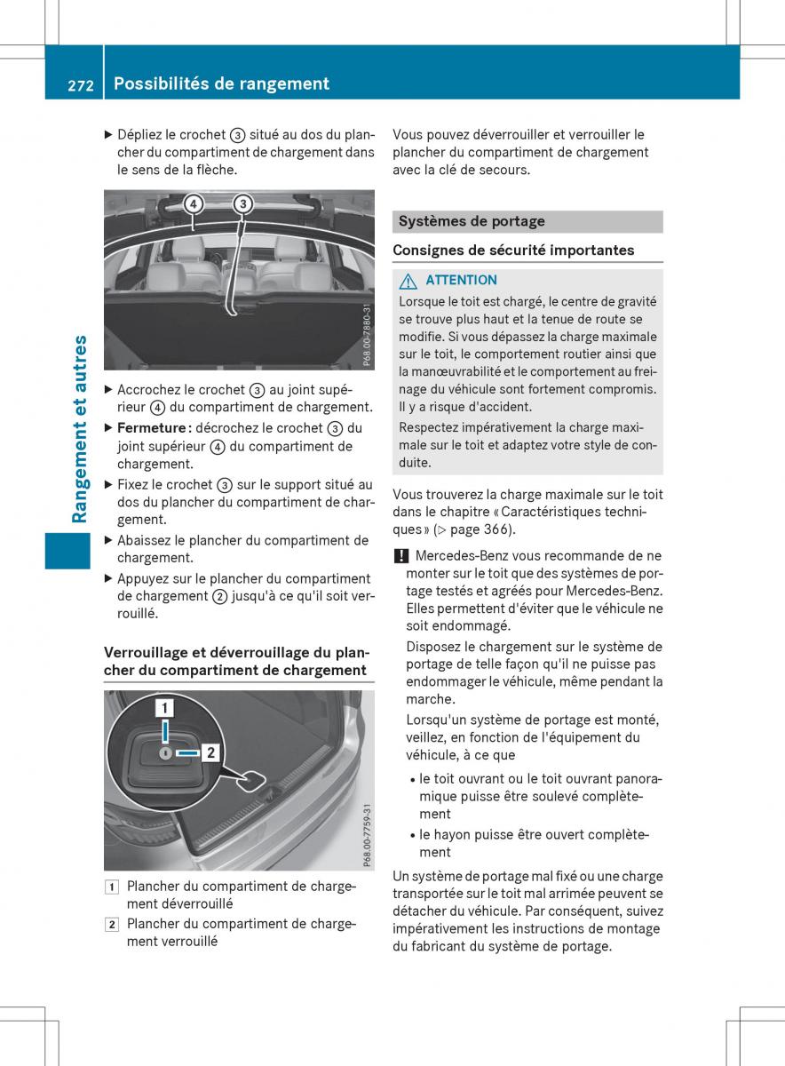 Mercedes Benz GLC Class manuel du proprietaire / page 274