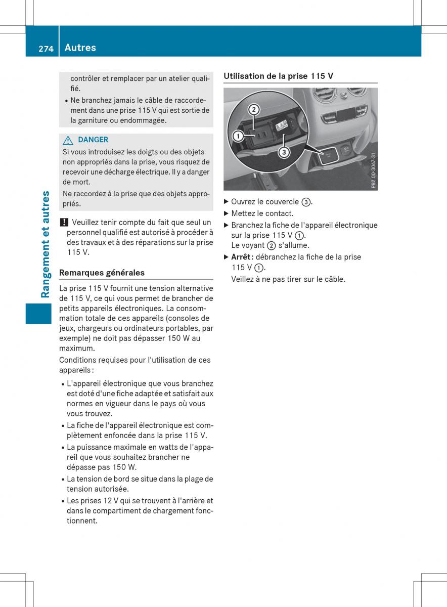 Mercedes Benz GLC Class manuel du proprietaire / page 276